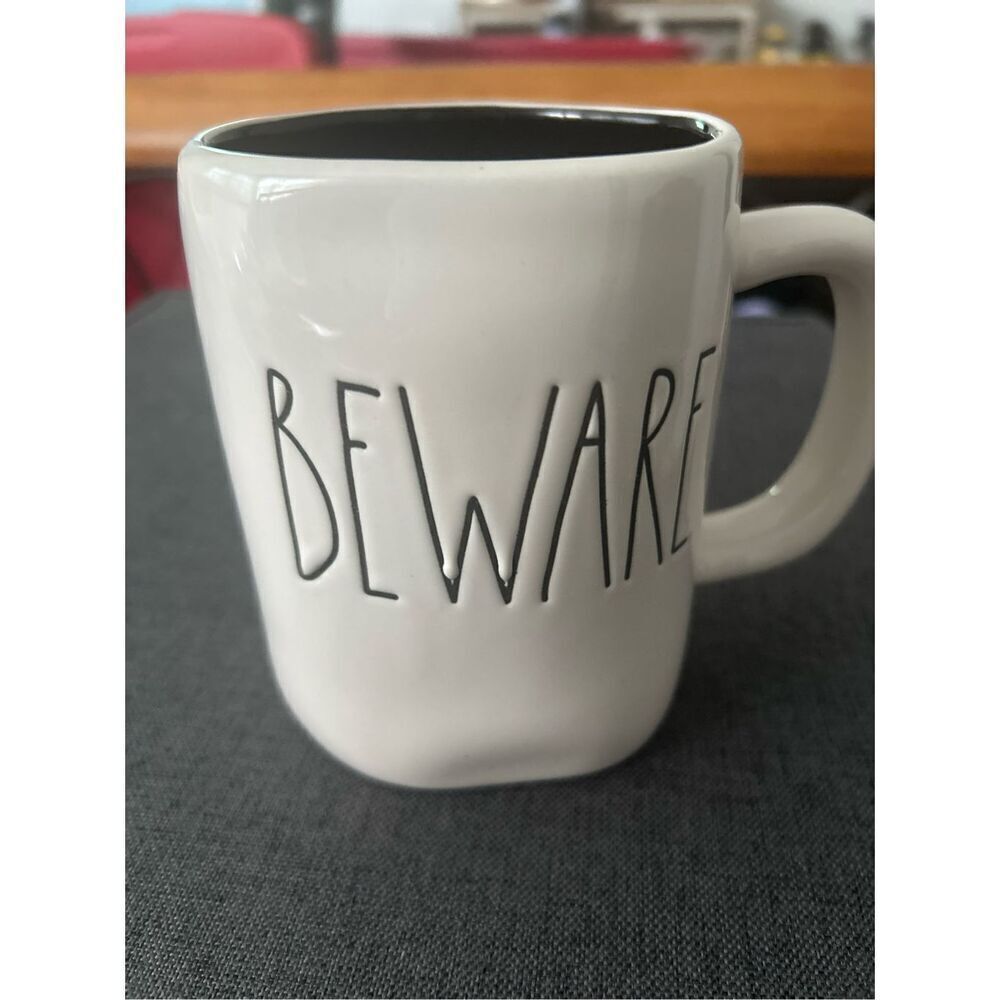 Rae Dunn Beware Black Inside